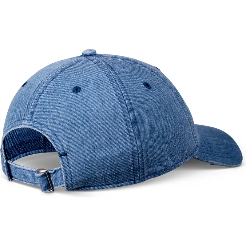 gebogene-verstellbare-jeans-blaue-kappe-washed-coloured-girl-von-djinns