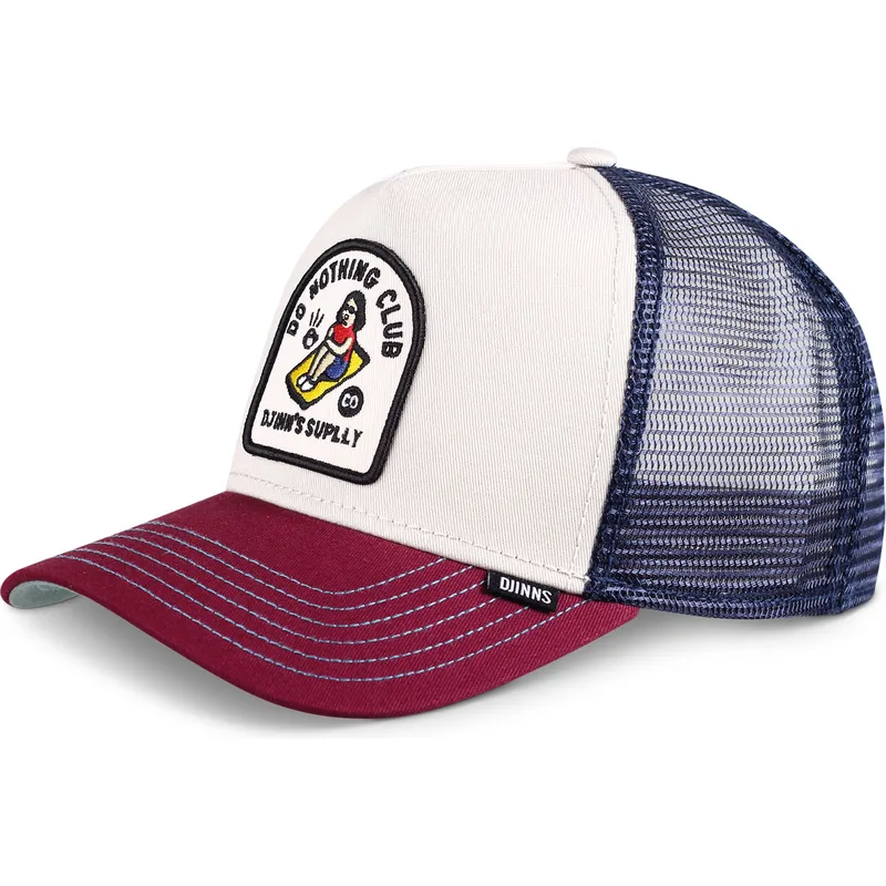 trucker-cap-weinrot-und-blau-do-nothing-club-hft-dnc-13-von-djinns