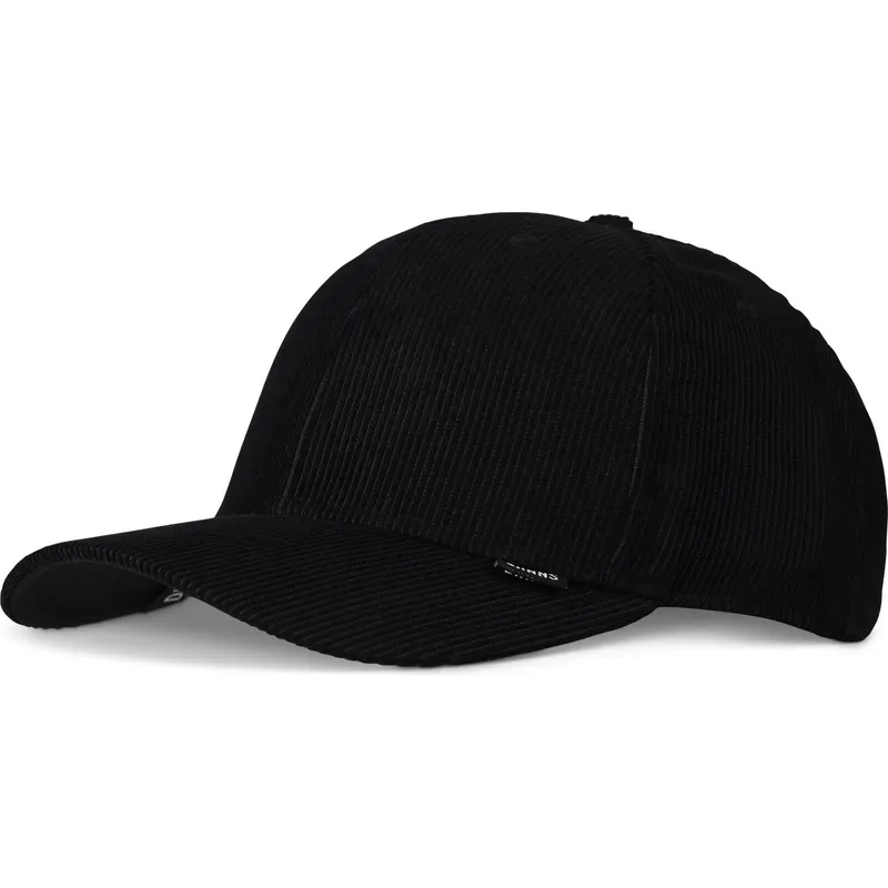 schwarze-verstellbare-gebogene-kappe-truefit-corduroy-von-djinns schwarze-verstellbare-gebogene-kappe-truefit-corduroy-von-djinns