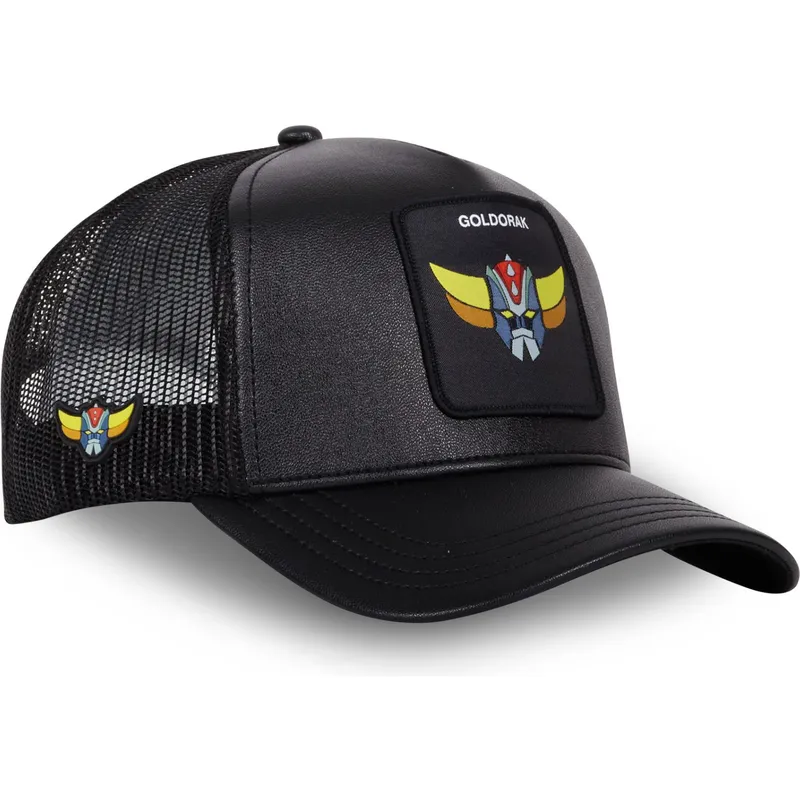 mutzen-gebogen-schwarz-snapback-robot-grendizer-robot-grendizer-von-capslab