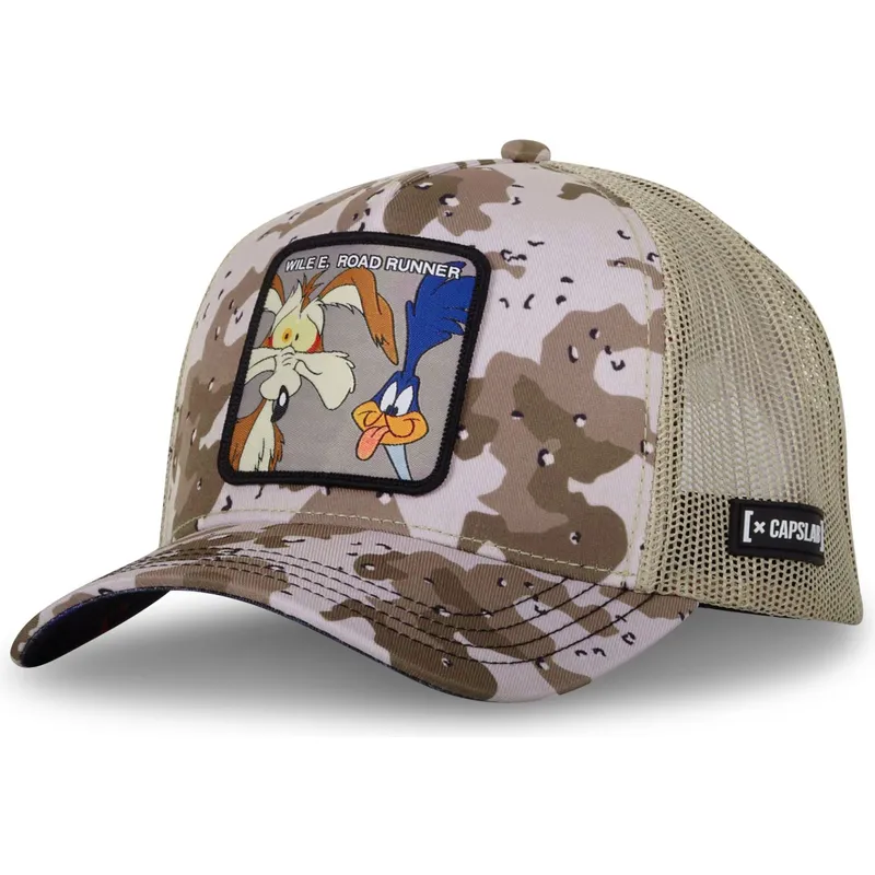 trucker-cap-camouflage-coyote-und-roadrunner-loo10-bbc-looney-tunes-von-capslab trucker-cap-camouflage-coyote-und-roadrunner-loo10-bbc-looney-tunes-von-capslab