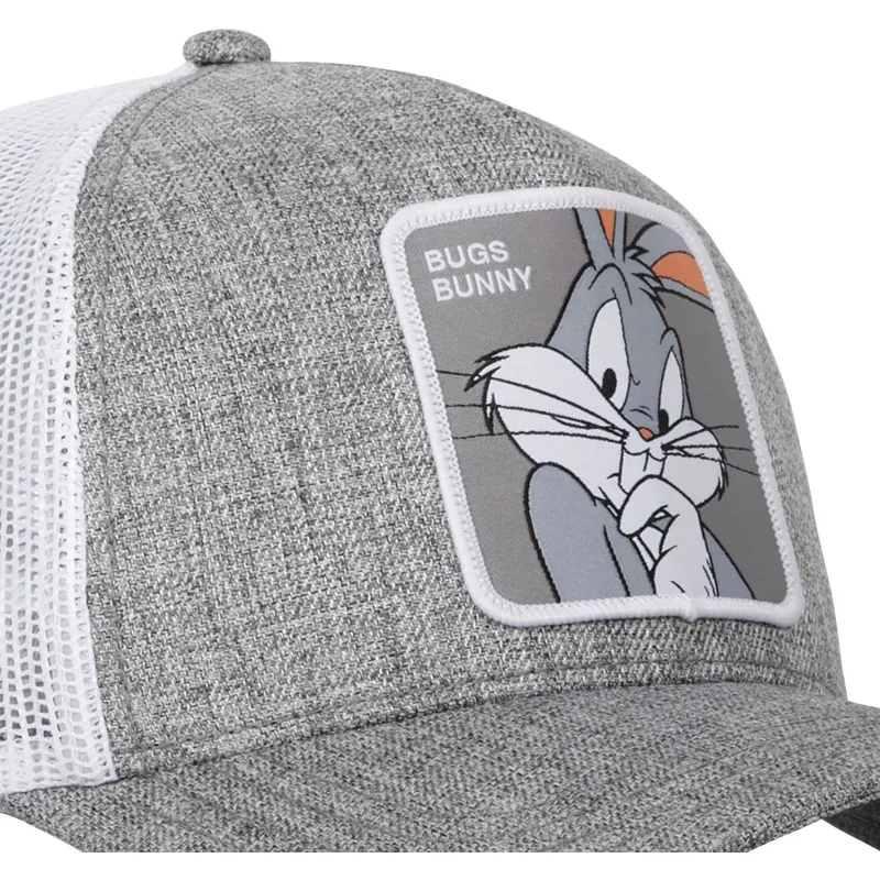 graue-und-weisse-trucker-kappe-bugs-bunny-loo10-bug-looney-tunes-von-capslab graue-und-weisse-trucker-kappe-bugs-bunny-loo10-bug-looney-tunes-von-capslab