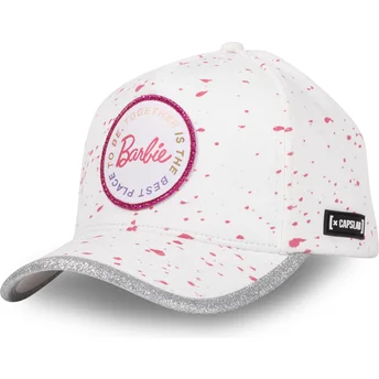 Casquette courbée blanche et grise ajustable BAR2 Barbie Capslab