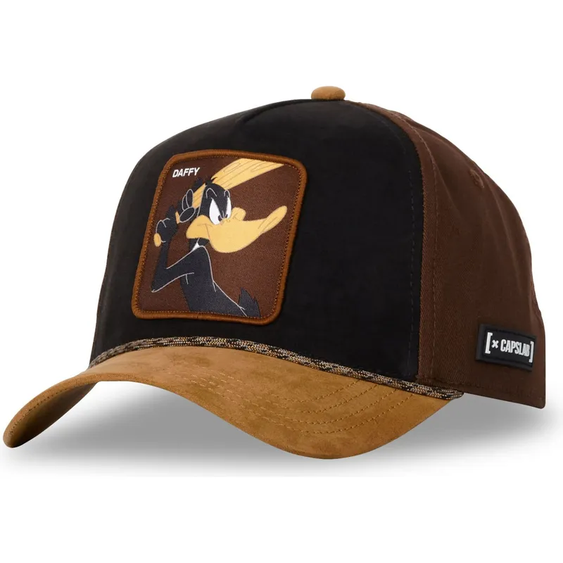 schwarze-und-braune-trucker-kappe-pato-lucas-loo10-daf-looney-tunes-von-capslab