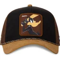 schwarze-und-braune-trucker-kappe-pato-lucas-loo10-daf-looney-tunes-von-capslab
