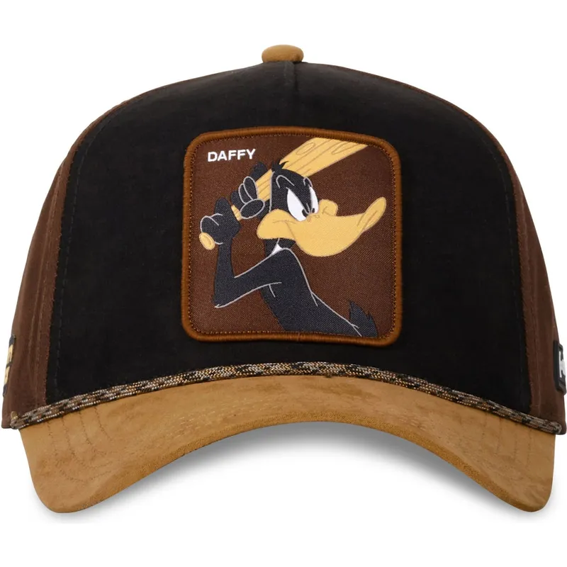 schwarze-und-braune-trucker-kappe-pato-lucas-loo10-daf-looney-tunes-von-capslab
