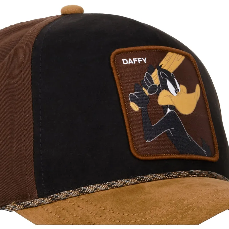 schwarze-und-braune-trucker-kappe-pato-lucas-loo10-daf-looney-tunes-von-capslab