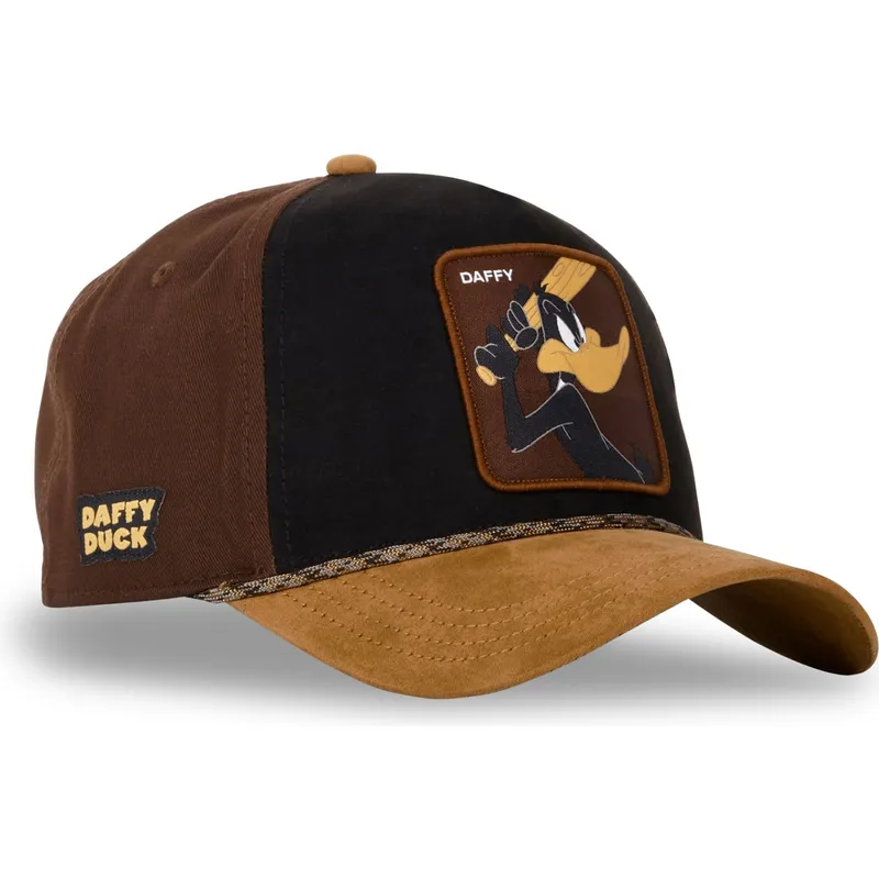 schwarze-und-braune-trucker-kappe-pato-lucas-loo10-daf-looney-tunes-von-capslab