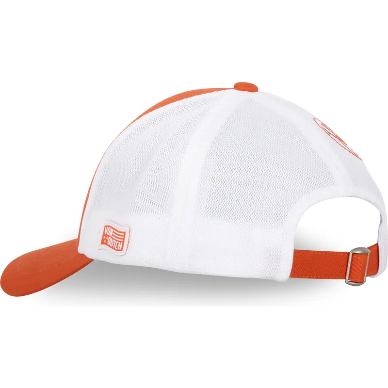 verstellbare-orangefarbene-und-weisse-trucker-kappe-lof-b17-von-von-dutch verstellbare-orangefarbene-und-weisse-trucker-kappe-lof-b17-von-von-dutch