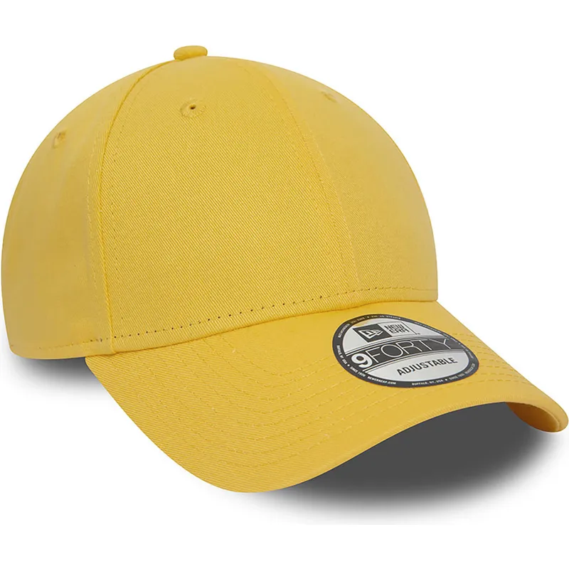 mutzen-gebogen-gelb-verstellbares-band-9forty-von-new-era