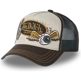 Casquette trucker marron PATCHES03 Von Dutch