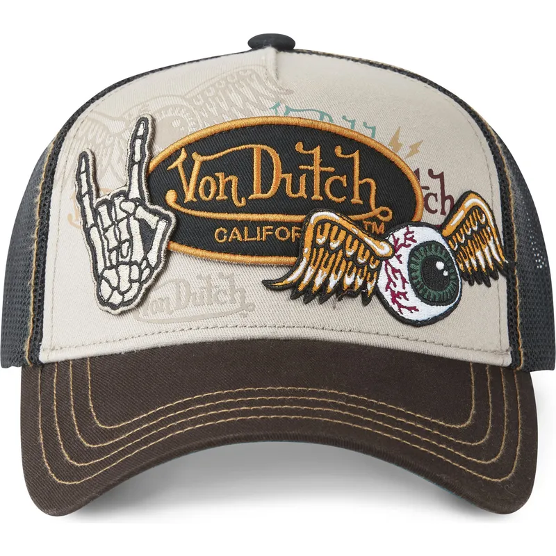 trucker-kappe-braun-patches03-von-von-dutch trucker-kappe-braun-patches03-von-von-dutch