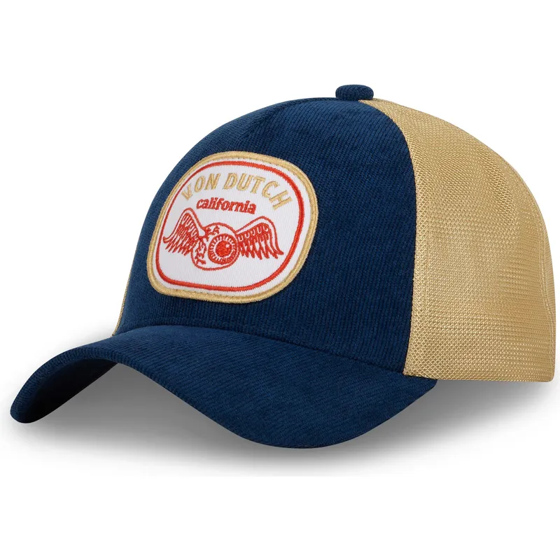 trucker-cap-marineblau-und-beige-blu-ct-von-von-dutch trucker-cap-marineblau-und-beige-blu-ct-von-von-dutch