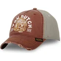 braune-und-graue-verstellbare-curved-cap-fir-cb-von-von-dutch