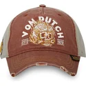 braune-und-graue-verstellbare-curved-cap-fir-cb-von-von-dutch