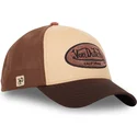 casquette-trucker-marron-terrylog01-von-dutch