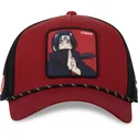 casquette-trucker-rouge-et-noire-itachi-uchiha-red-naruto-capslab