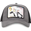 trucker-cap-grau-und-schwarz-tom-und-jerry-taj5-tom-looney-tunes-von-capslab