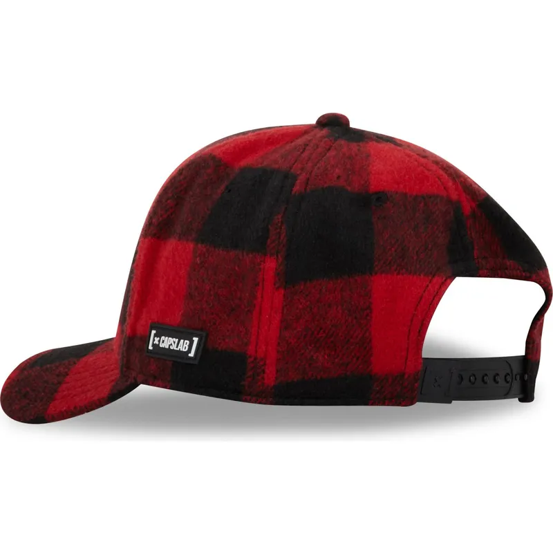 rote-und-schwarze-gebogene-snapback-kappe-tom-taj5-tj6-looney-tunes-von-capslab