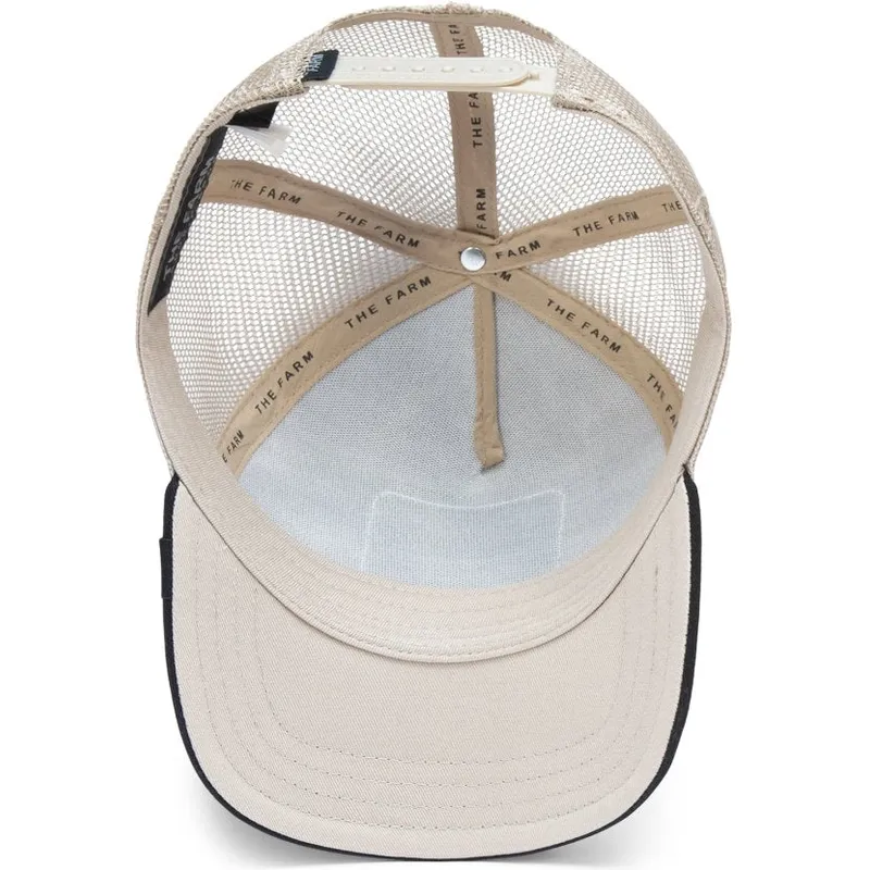 trucker-cap-beige-und-schwarz-pferd-the-mustang-the-farm-von-goorin-bros trucker-cap-beige-und-schwarz-pferd-the-mustang-the-farm-von-goorin-bros