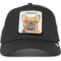 trucker-cap-schwarz-hund-franzosische-bulldogge-the-french-frenchie-the-farm-von-goorin-bros