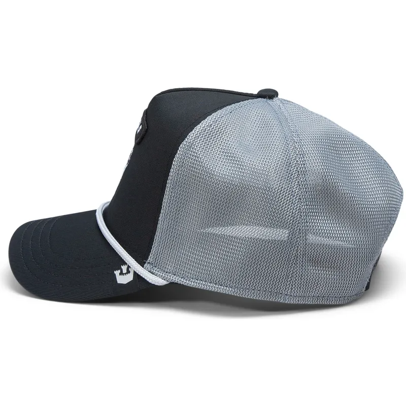 trucker-cap-schwarz-und-wolfsgrau-gb2-lone-wolf-the-rocker-the-farm-von-goorin-bros