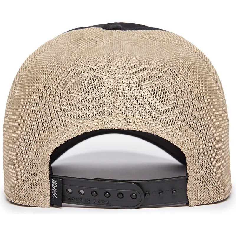 trucker-cap-schwarz-und-beige-panther-gb2-black-panther-the-rocker-the-farm-von-goorin-bros