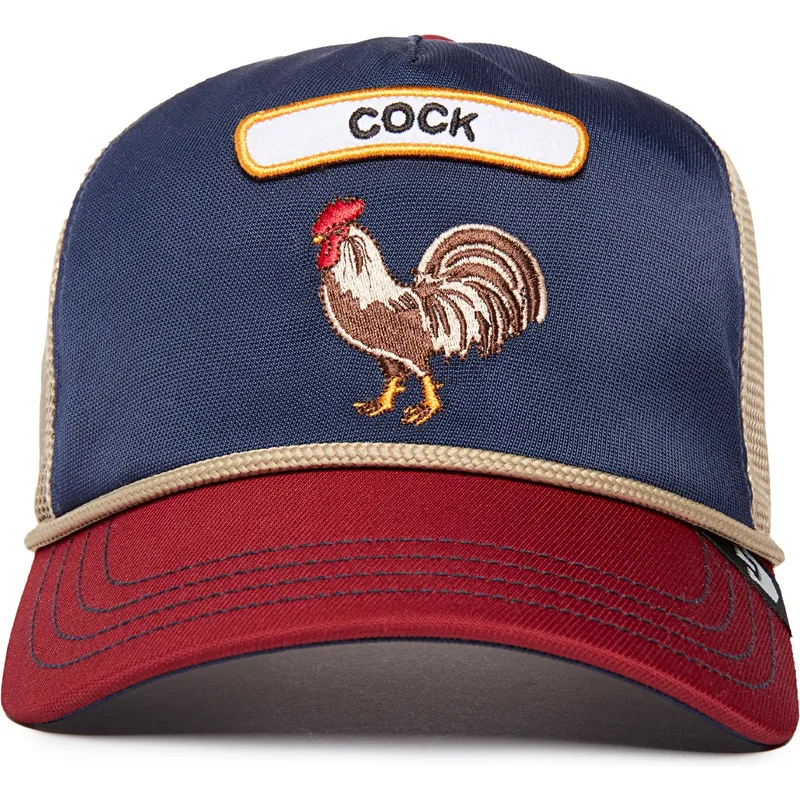 mehrfarbige-trucker-kappe-hahn-cock-gb2-rooster-the-rocker-the-farm-von-goorin-bros