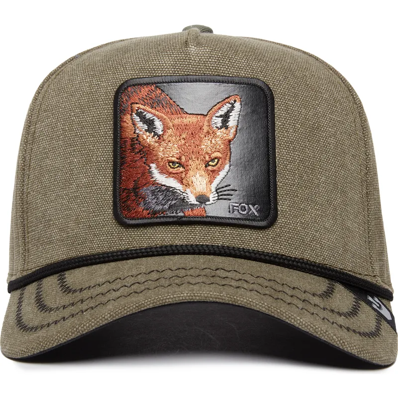 grune-gebogene-snapback-kappe-fuchs-foxy-duck-canvas-the-farm-von-goorin-bros grune-gebogene-snapback-kappe-fuchs-foxy-duck-canvas-the-farm-von-goorin-bros