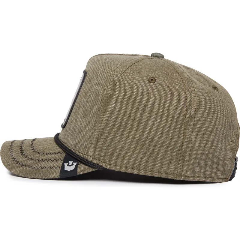 grune-gebogene-snapback-kappe-fuchs-foxy-duck-canvas-the-farm-von-goorin-bros grune-gebogene-snapback-kappe-fuchs-foxy-duck-canvas-the-farm-von-goorin-bros