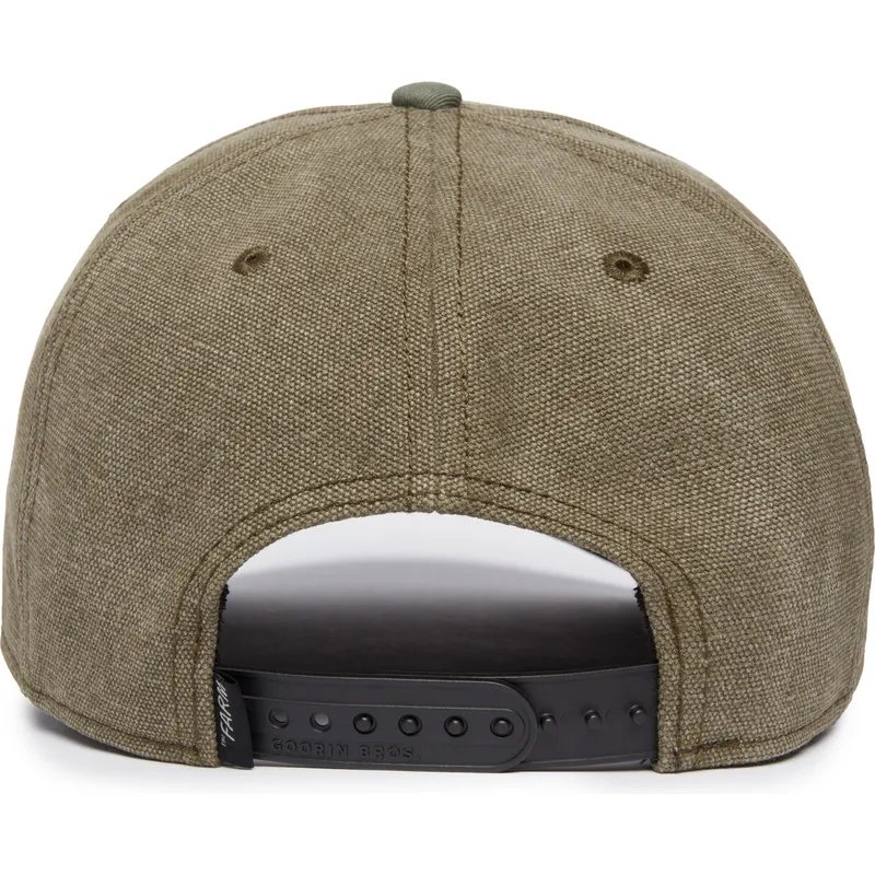 grune-gebogene-snapback-kappe-fuchs-foxy-duck-canvas-the-farm-von-goorin-bros grune-gebogene-snapback-kappe-fuchs-foxy-duck-canvas-the-farm-von-goorin-bros