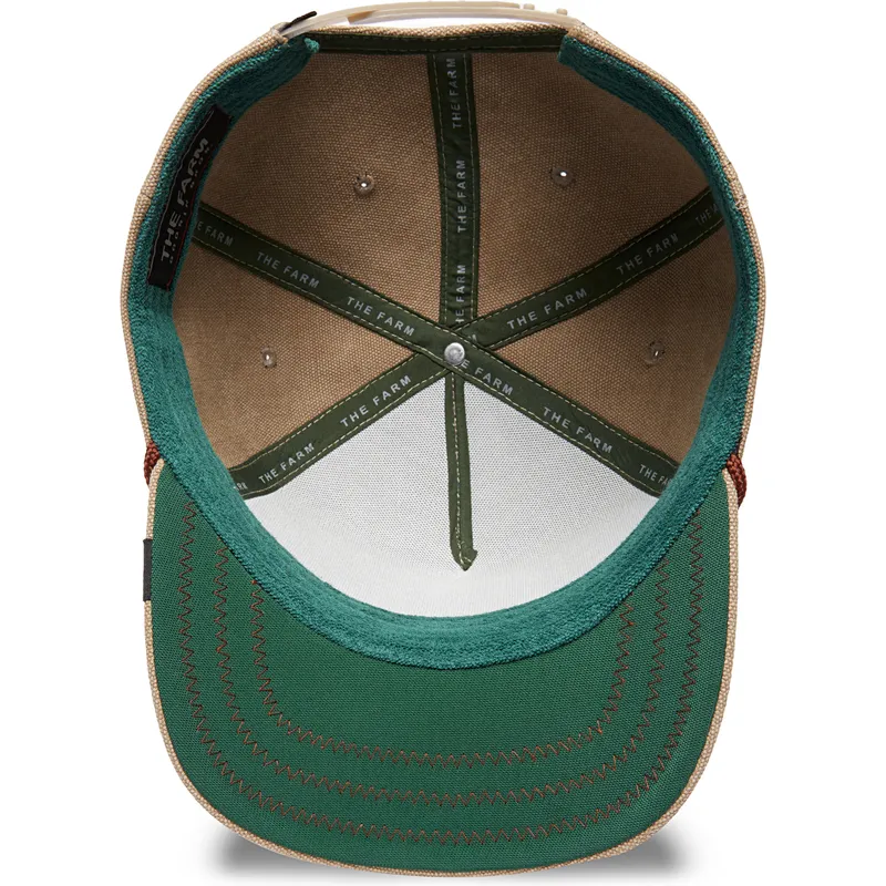 beige-gebogene-snapback-kappe-ente-lucky-duck-canvas-the-farm-von-goorin-bros