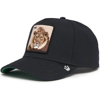 schwarze-gebogene-snapback-kappe-lowe-king-field-100-all-season-wool-the-farm-von-goorin-bros