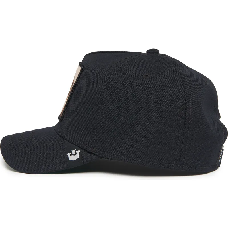 schwarze-gebogene-snapback-kappe-lowe-king-field-100-all-season-wool-the-farm-von-goorin-bros