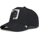 schwarze-gebogene-snapback-kappe-panther-black-panther-field-100-all-season-wool-the-farm-von-goorin-bros