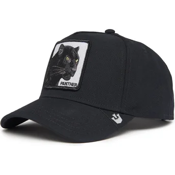 schwarze-gebogene-snapback-kappe-panther-black-panther-field-100-all-season-wool-the-farm-von-goorin-bros