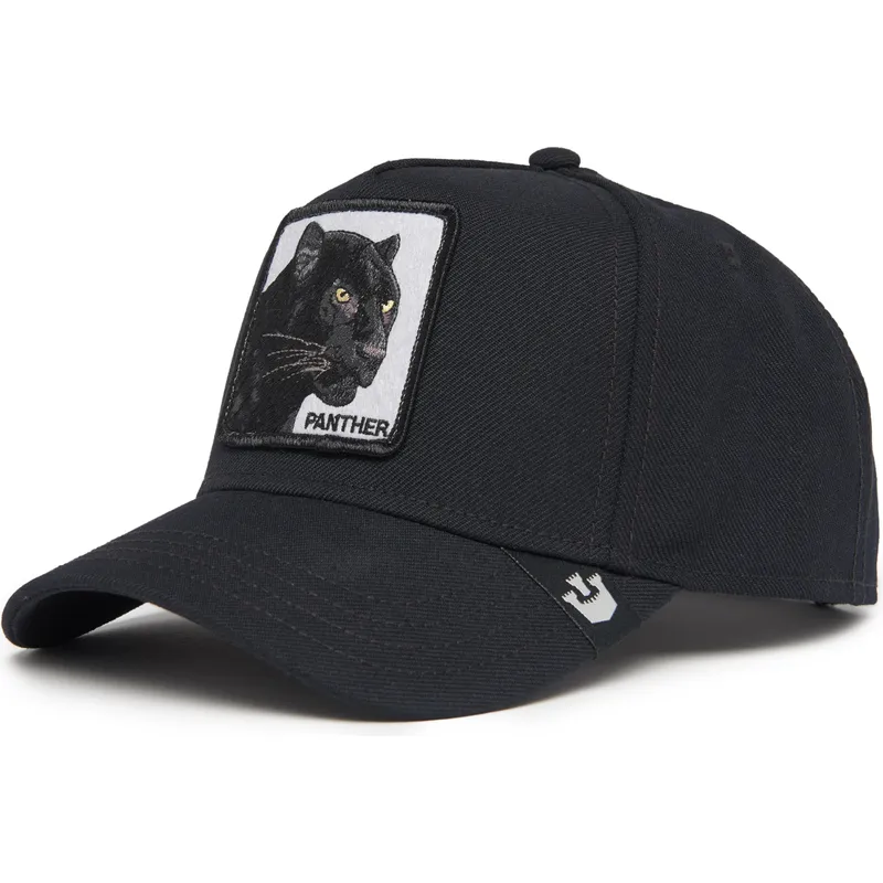 schwarze-gebogene-snapback-kappe-panther-black-panther-field-100-all-season-wool-the-farm-von-goorin-bros schwarze-gebogene-snapback-kappe-panther-black-panther-field-100-all-season-wool-the-farm-von-goorin-bros