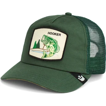 Casquette trucker verte poisson Hooker Large Mouth Park...