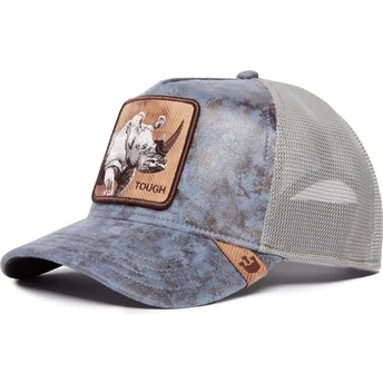 Casquette trucker bleue marine rhinocéros Tough Rhino The...