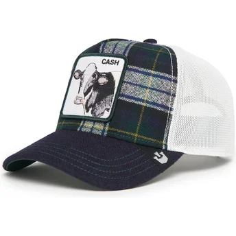 Mützen gebogen marineblau snapback Cash Moon Cow UK Plaid The Farm Goorin Bros.