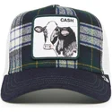 casquette-trucker-bleue-marine-et-blanche-vache-cash-mooncow-uk-plaid-the-farm-goorin-bros