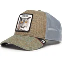 mehrfarbige-trucker-kappe-eule-wise-ass-moon-owl-uk-plaid-the-farm-von-goorin-bros