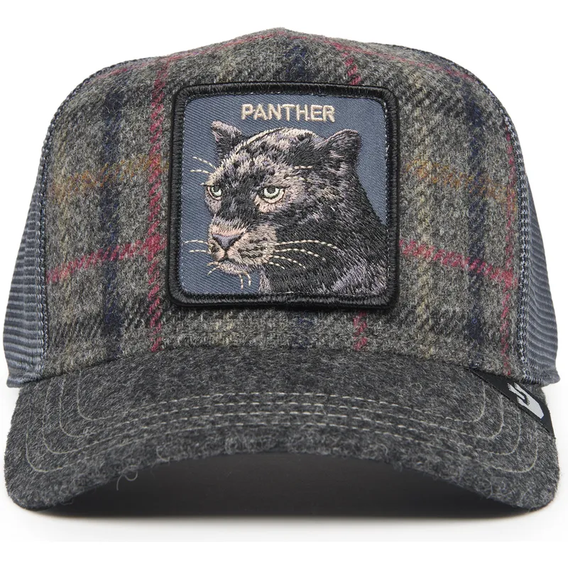trucker-cap-grau-panther-moon-panther-uk-plaid-the-farm-von-goorin-bros trucker-cap-grau-panther-moon-panther-uk-plaid-the-farm-von-goorin-bros