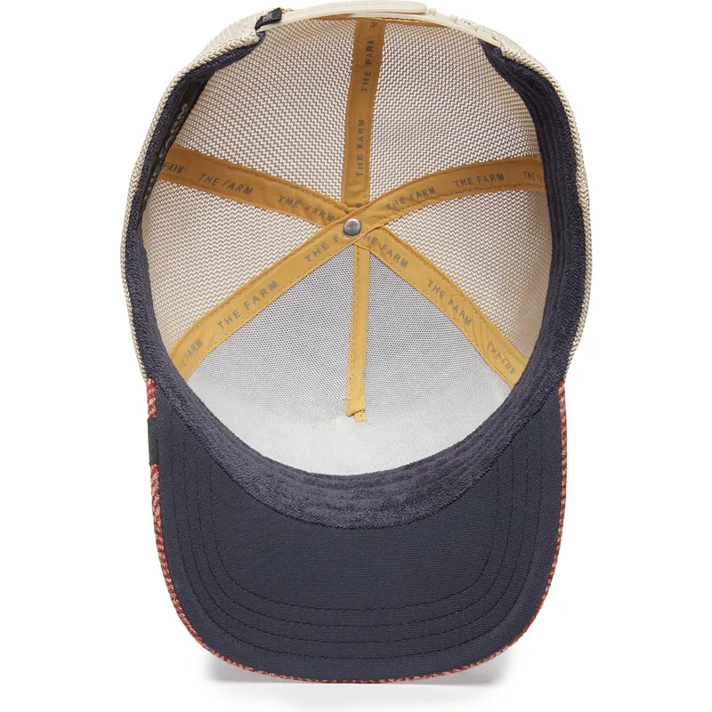 mehrfarbige-trucker-kappe-hahn-cock-moon-rooster-uk-plaid-the-farm-von-goorin-bros mehrfarbige-trucker-kappe-hahn-cock-moon-rooster-uk-plaid-the-farm-von-goorin-bros