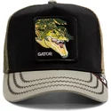 casquette-trucker-noire-et-verte-crocodile-gator-tri-tone-the-farm-goorin-bros