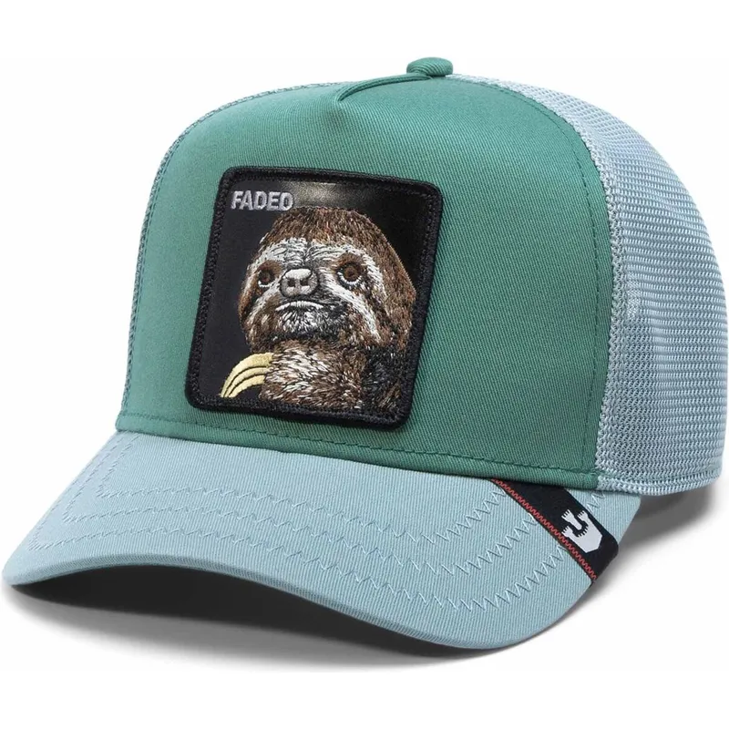 grune-trucker-kappe-faultier-faded-tri-tone-the-farm-von-goorin-bros