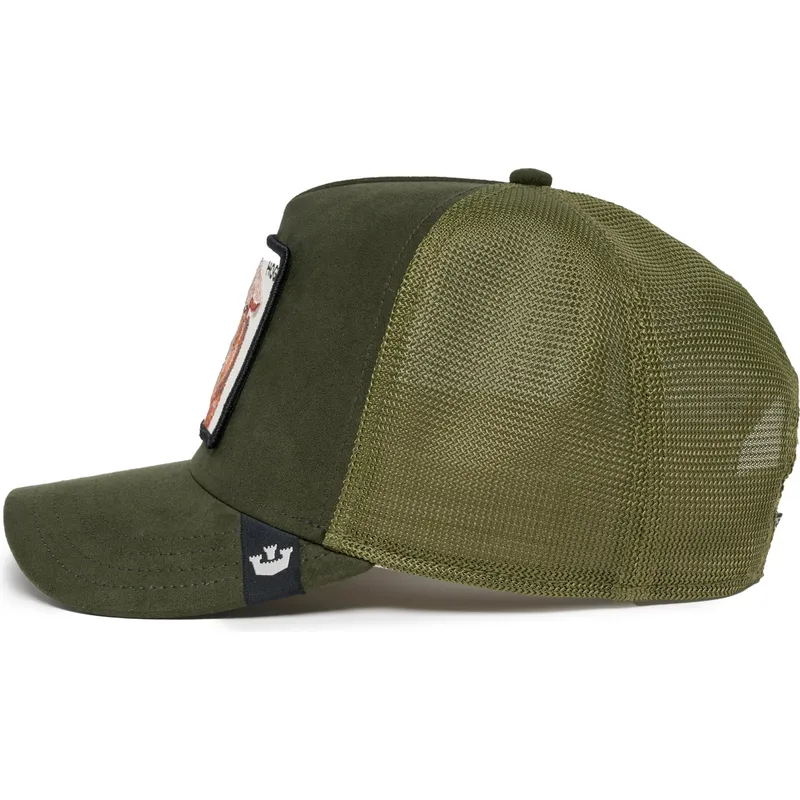 trucker-cap-grun-schwein-hog-the-suede-pig-the-farm-von-goorin-bros