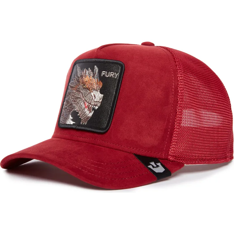 trucker-cap-rot-drache-fury-the-suede-dragon-the-farm-von-goorin-bros trucker-cap-rot-drache-fury-the-suede-dragon-the-farm-von-goorin-bros