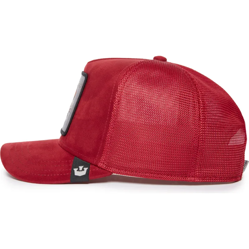 trucker-cap-rot-drache-fury-the-suede-dragon-the-farm-von-goorin-bros trucker-cap-rot-drache-fury-the-suede-dragon-the-farm-von-goorin-bros