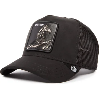 Casquette trucker noire cheval The Suede Stallion Blacked...